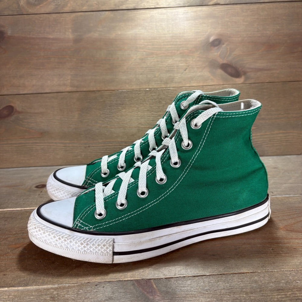 Converse Chuck Taylor All Star Womens size 7.5 shoes Green Canvas sneakers
